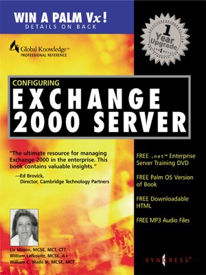 cover image of configuring exchange server 2000